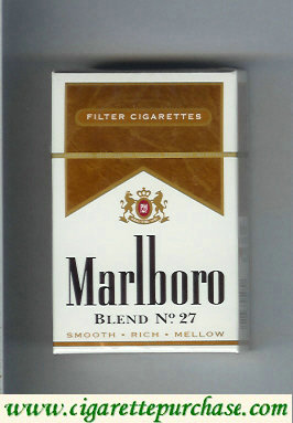 Marlboro Blend No 27 filter cigarettes hard box